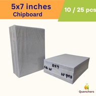 10pcs. / 25pcs. 5x7 inches Chipboard 25