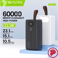 [Local Stock] BAVIN PC033 60000mAh Powerbank PD 22.5 Fast Charging High Power Power bank w/ Built-in