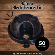 90mm Panda Lids for 12oz/16oz/22oz 90mm PP Injection Cup & Paper Cup ( 50 pcs)