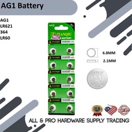 AG1/LR621 Alkaline Batteries Button Cells