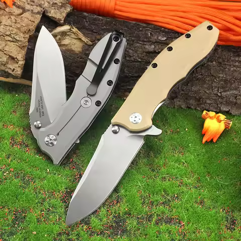 Z0562 Tactical combat Folding Knife ELMAX Blade Ball bearing G10 Handle Hunting Folding Pocket Knive