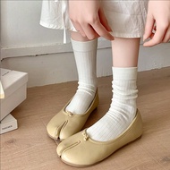 Y2K Japanese Cotton Elastic Two Fingers Sock Women Man Short Tube Split Tabi Toe Socks Simple Vertic