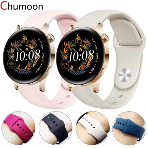 22mm 20mm Silicone Band For Huawei Watch GT 4 3 46mm 42mm/GT Runner/GT 2 Pro/GT 3 Pro Strap For Huaw