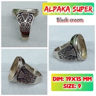 Super alpaca burnt alpaca agate ring.33