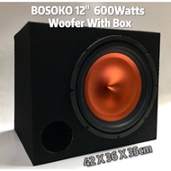 Bosoko 12" woofer with box max power 400 watts / 500 watts / 600 watts / 700 watts