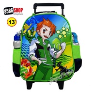8586SHOP Kid's Luggage 13" (Small-S) Wheal Children's Backpack With Wheels Benten3D-4 School Bag
