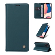 เคสโทรศัพท์หนังไหปลาร้าธุรกิจแบบพับพร้อมกระเป๋าใส่บัตรพร้อมขาตั้งสำหรับ Apple iPhone 13 14 15 16 11