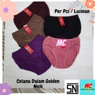 Celana Dalam Wanita 1 Lusin/12 Pcs Merk Golden Nick GN Murah CD Warna