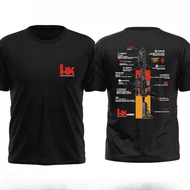 HK416D Tactical Army Fan Club Outdoor Training Competition Women Men T-shirt Pure Cotton Loose Overs