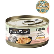 Fussie Cat Black Label Tuna With Prawn In Gravy 80g