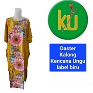 Daster Kalong Kencana Ungu label Biru