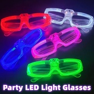 Local delivery Party LED Light Glasses Glow Glasses Flash Rave Luminous Glow in the Dark Concert Fes
