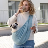 亞麻寵物斜背包JOSIE 輕量夏季外出袋