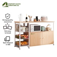 Comfort Haven Furniture Co.Kitchen Storage Cabinet  Microwave Oven RakRak Dapur With Cabinet Storage