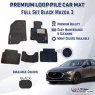 Premium Customized Loop Pile Car Mats Mazda 3