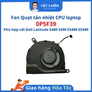 Dell Latitude 5480 5490 E5480 E5490 Laptop CPU Cooler Fan 0P5F39 Zin Likenew