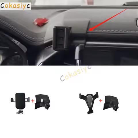 1Set ABS Material For 2021-2024 Isuzu D Max 4x4 D-max DMax Special Car Phone Holder Fixed Bracket St