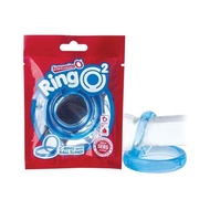 TheScreamingO - RingO2 Double Cock Ring (Blue) Sex Toy For Men