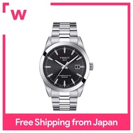 TISSOT Gentleman's wristwatch Men's TISSOT Gentleman's Automatic Power Matic 80 Silicium Black dial with black bracelet T1274071105100 [].