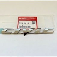 HONDA GENUINE REAR EMBLEM (CIVIC) 75722-SNW-003 FOR CIVIC 4D - FD2 - TYPE R