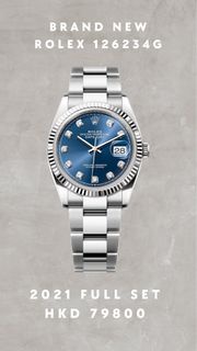 Rolex 126234G 126234 Blue 2021