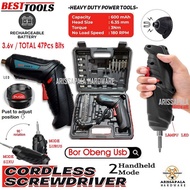 [ Promo] Mesin Bor Obeng Usb Cordless Mini Bor Cas Baterai Multifungsi