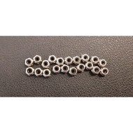 TAMIYA Imitation 4.5mm Lock Nut For Mini 4WD (20pcs Stainless Steel)