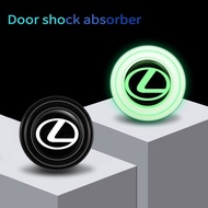 10PCS   Lexus Car Door Luminous Shock  Absorber Gasket Door Mat Mute Pad Protection Cushion for   LS  LC  LC Convertible  IS  ES NX RX UX  Car Accessories