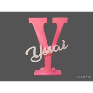 Personalized - Customized Letter or Number and Name Standee Home Decor