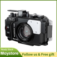 maystoree-my TG7 Camera Waterproof Case Housing for Action Underwater 60m/195ft Diving Protective wi