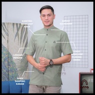 Baju Kemeja Koko Pria Lengan Pendek Arra Series Daud Premium Jumbo