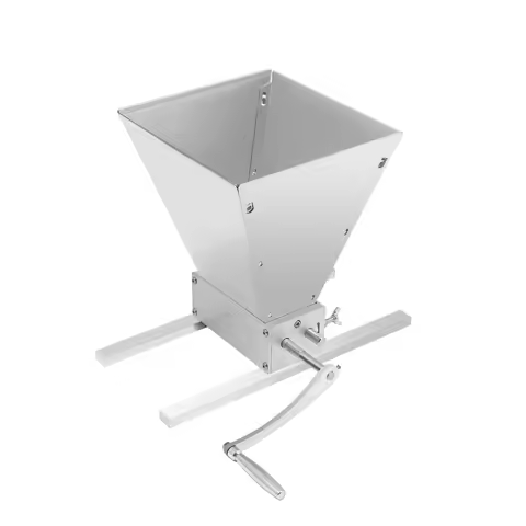 1.06Gal Capacity Manual Grain Mill Grinder, 0-2.5mm Adjustable Distance Rollers for Coffee Beans Nut