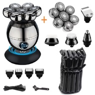 new Pro Wet Dry Electric Shaver For Men Beard Hair Trimmer Face Electric Razor Rechargeable Bald Hea