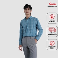 Slimfit GENEROS AK385 men's long-sleeved shirt 010123128MF Korean Plaid Shirt