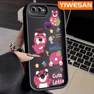 YIWESAN เคสสำหรับ OPPO F9 Pro A7x F11 A9 A9x Realme 2 Pro เคส U1ลายการ์ตูนหมี Lotso โดราเอมอนใหม่กันกระแทกเคสมือถือสร้างสรรค์ฝาครอบป้องกันเลนส์กล้องแฟชั่นซิลิโคนนิ่ม