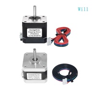 Will Stepper Motor 4-lead 1 5A 40N CM 17HS4401 42BYGH For 3D Printer MonitorEquipment