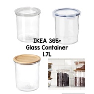 IKEA 365+ Air Tight Glass Container Food Storage 1.7L Cookies Jar Balang Kuih Raya Moden Bekas Kuih