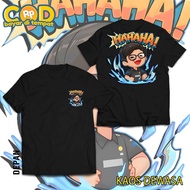 KATUN Men's Short Sleeve Battle Emote MLBB Emoji Mas Ade HAHAHA Adult T-Shirt 24s Cotton Material