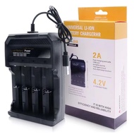 Lithium Battery Charger Four grooves Smart Turn Light Can Be Directly Plugged Into 220V 18650 26650 
