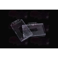 [SG SELLER] Clear Plastic Hard Case Pass Card Holder Identification Card Staff Pass Holder EZ Link C