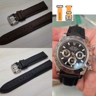 18/20/22mm錶帶 纖維布料 網紋 (黑色 咖啡色) 適用 : Rolex Omega IWC Tudor Seiko 錶帶 使用