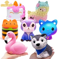 Squishy Kawaii Animal Unicorn Cake Deer Panda Squishies Slow Rising Stress Ball fidget toys Squeeze food Toys for Kids