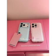 Phone Phone Case Suitable for iPhone 11 12 13 14 15 16 17 Pro max Plus Air Blue Pink Polka Dot Shock