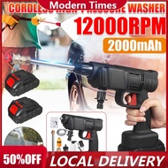 2000MAH 160W Cordless Water Jet Portable High Pressure Car Washer Spray Water Jet Guns Machine Car Tool