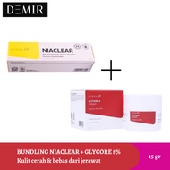 Bundling NIACLEAR + Glycore 8% Bright Skin/ Acnebebas