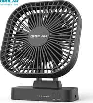 {hot} OPOLAR AA Battery Operated FanPortable Battery-Powered Desk Fan7-Blade Design90-Degrees Adjust