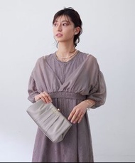 全新日系貴牌Dorry Doll 高貴優雅蕾絲兩件套套裝灰紫/黑色晚裝裙 連身裙 仙女🧚‍♀️裙OP One-piece 宴會 約會 晚宴 婚禮 伴娘 Rojita Deicy Dazzlin Sni