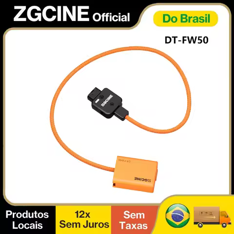 ZGCINE D-Tap to NP-FW50 Dummy Battery Cable for Sony ZV-E10 A6400 A6100 A6000 A6300 A6500 A7II A7RII
