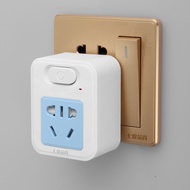 Conversion Plug with Switch Socket 2500W Panel Extension Plug Converter Wireless Socket 10A to 10A P