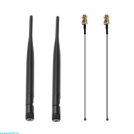 dreamedge14 WiFi Antenna Aerial 2 4GHz 5GHz 6dBi RP-SMA Antennas 30cm 11 8in U FL IPEX MHF4 to RP-SM